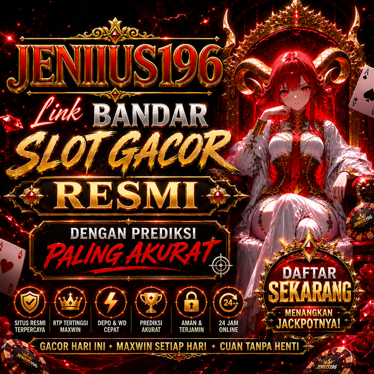 JENIUS196 - Link Bandar Slot Gacor Resmi Dengan Prediksi Paling Akurat